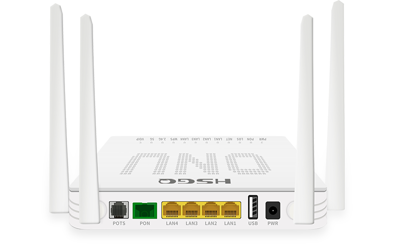 4GE+1POTS+1USB+2.4G+5.8G(1200M)wifi XPON ONU