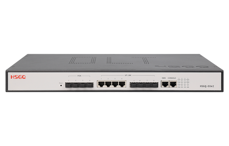 4Port EPON OLT dengan tombol reset